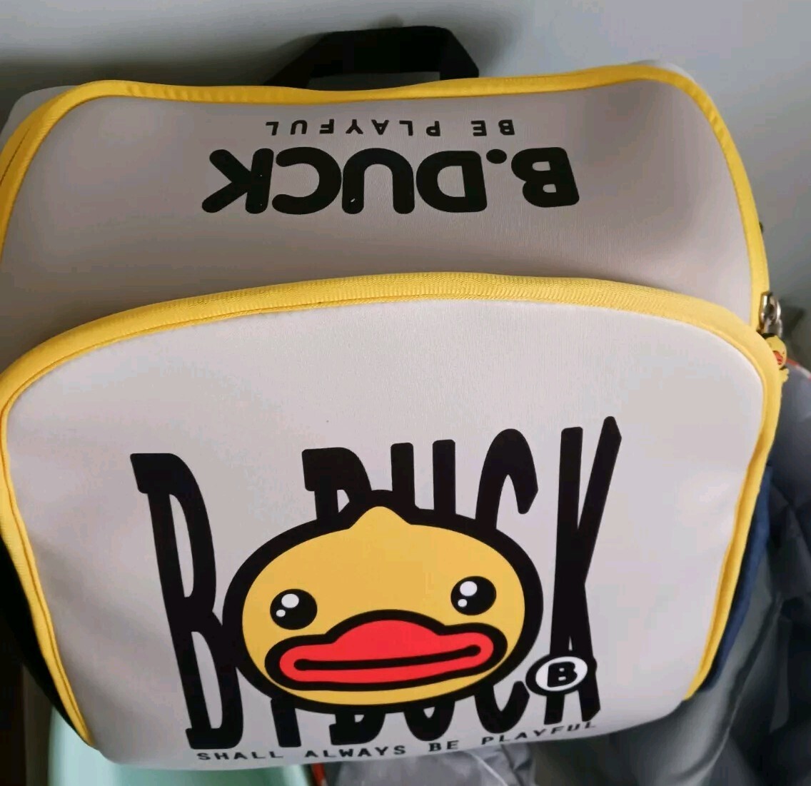 B.Duck 2 In 1 Booster Seat & Diaper Bag/Backpack Multiple