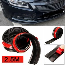 2,5m Spoilerlippe Frontspoiler für Universal Auto Schweller Gummilippe für Seite