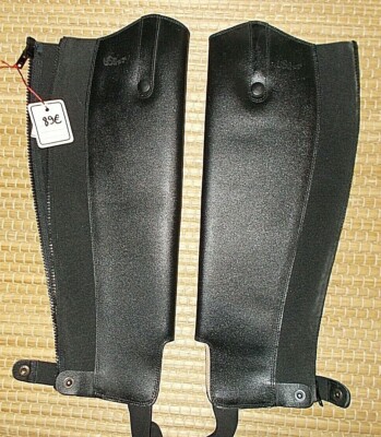STIEFELSCHAFT CHAPS schwarz USG Echt Leder Höhe 41cm Wade 35cm NEU % UVP89  TOP