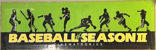 The Baseball Season II Cinematronics Arcade Video Game Marquee 23.75" x 7.5"