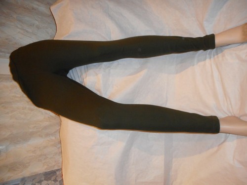 HUE Women Greengrayish Brown Tights size Small