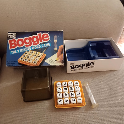 Boggle Family Fun Wortspiel - 1992 Vintage Parker 1992