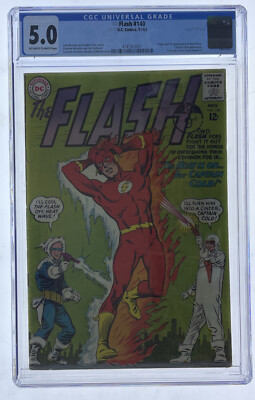 The Flash #140 DC Comics CGC 5.0 origin & 1st app Heatwave Captain Cold app 1963