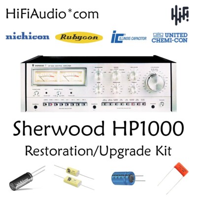 Sherwood HP1000 restoration recap repair service rebuild kit filter capacitor