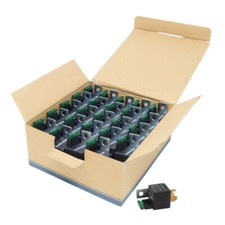 25-Pack 12V 5-Pin Relay Built in Fuse 30A/40A SPDT Automotive Metal Mounting Tab