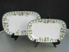 Lenox Casual Images Summer Terrace Ivy Floral Platter Set of 2  10.5