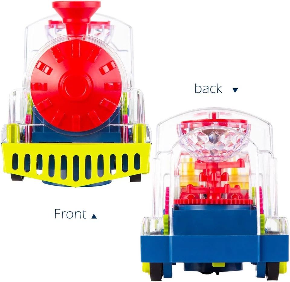 Transparent Gear Train Toys Electric Light And Music Car Toys Gifts - Image 3 of 4