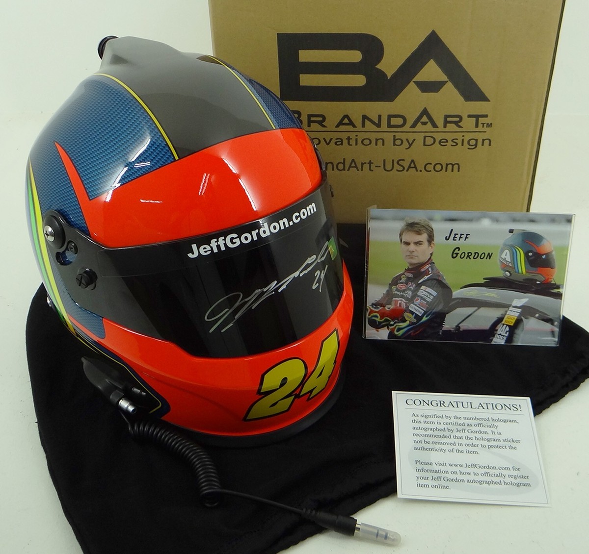 NEW Jeff Gordon Autographed BrandArt NASCAR 24EVER Axalta Full