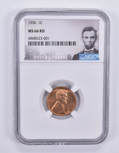 1936 Lincoln Wheat Cent MS66 RD NGC Special Label