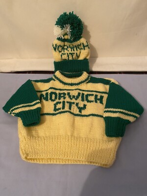 Hand Knitted Unofficial Football Jumper And Hat UK
