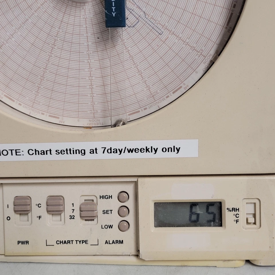 White Box Omega CT485-AL Temperature And Humidity Chart Recorder - Image 4 of 4