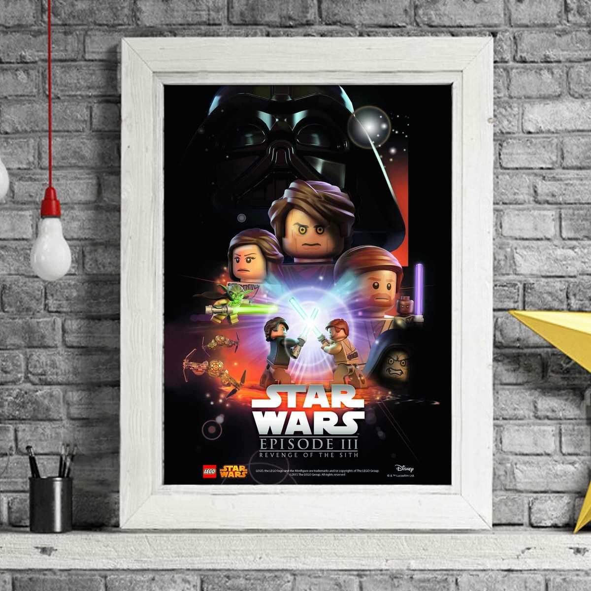 Lego Figure Lego Star Wars Wall Stickers Custom Lego Wall Art Lego