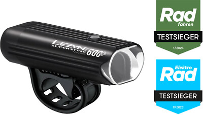 Lezyne Super STVZO 600+ Frontlicht Schwarz   Leistungsstark & StVZO-Zugelassen