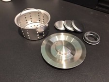 Stainless Steel Kitchen Sink Stopper w/Deep Removable Basket sink hole covers