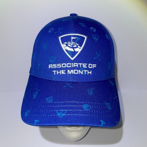 Top Golf Associate of the Month Baseball Cap Blue Logo Print - Picture 2 of 7