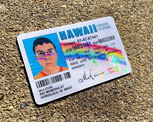 🌈🤓 McLovin ID CARD Movie Superbad Mc Lovin with "HOLOGRAM" 🌈🤓 - Picture 15 of 17