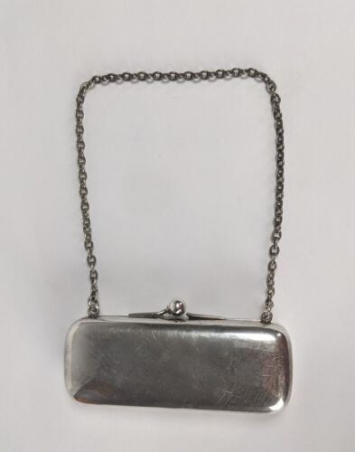 Foster & Bros Sterling Silver Change Purse 3” X 1 1/2” For Wrist - 第 1/6 張圖片
