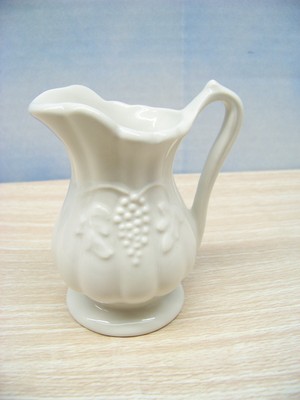 Red Cliff Creamer - Ironstone - Raised Grape Pattern