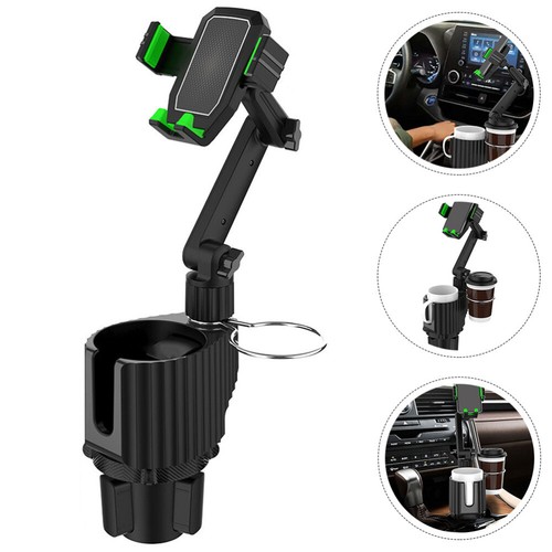 Black Compatible Versatile Convenient Phone Holder Cup Holder Mount
