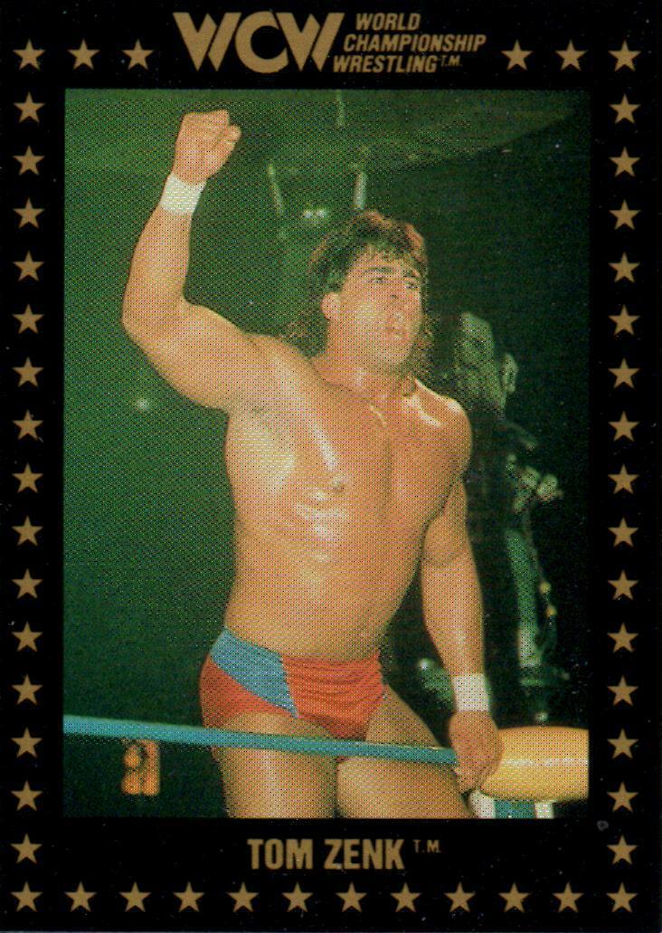 Tom Zenk Z Man WCW Pro Wrestling Trading Card 1990 WWF NWA