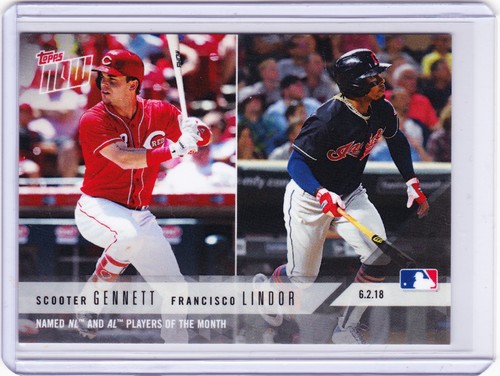 2018 Topps Now 276 Scooter Gennett / Francisco Lindor