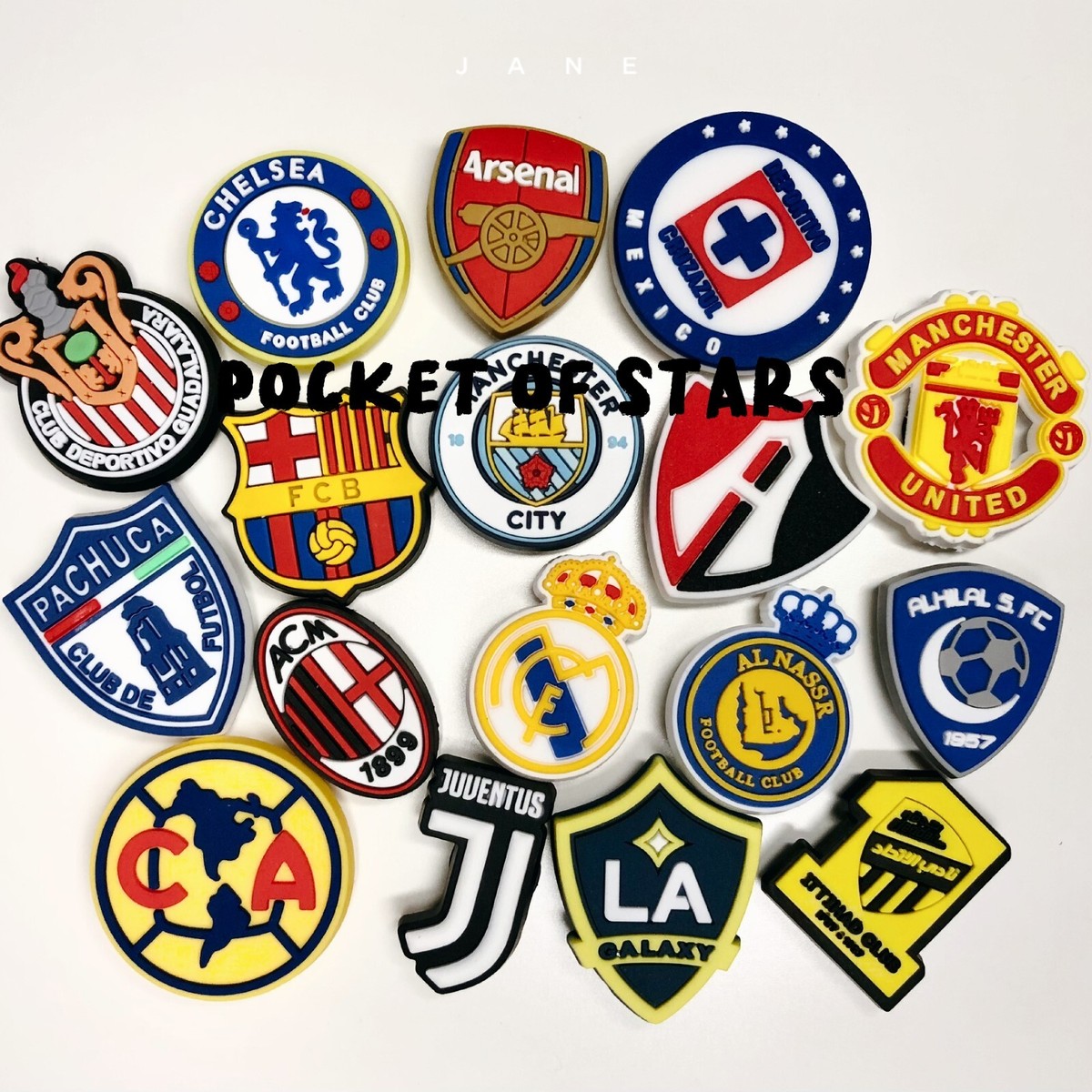 Soccer Team Shoe Charms for Crocs-Real Madrid