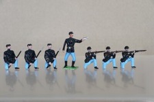 BRITAINS RE PAINTED AMERICAN CIVIL WAR UNION SOLDIERS KNEELING FIRING oc