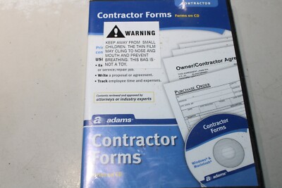 NEW Adams Contractor's Library Business Legal Forms on CD Over 500 ...