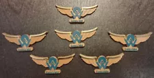 6 America West Airlines Plastic Junior Pilot Wings stick on