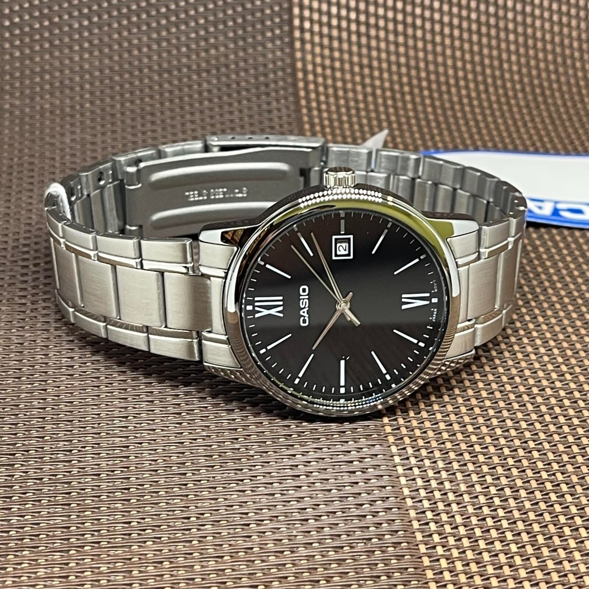 カシオ CASIO 
電子ピアノPX-150 Privia 88鍵盤 Casio MTP-V002D-1B3 Black Analog Roman Numeral Stainless Steel