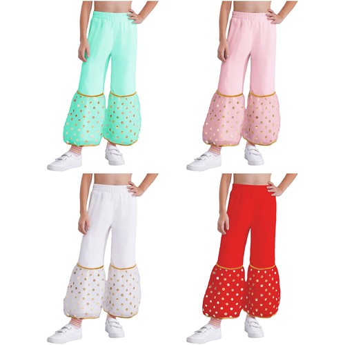 Kids Girls Sweatpants Performance Trousers Cosplay Pants Long Bloomers Arabian - Bild 3 von 44