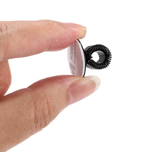 12 Pcs Stainless Steel Self Adhesive Pen Holder Clips w/ Adjustable Spring Loop - Picture 6 of 7