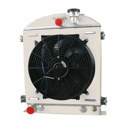 3-ROW Radiator+Shroud Fan Relay For 1928-32,30 Ford hot rod chopped Ford 302 V8