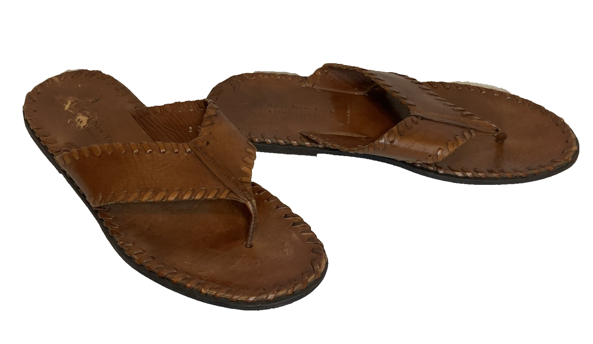 To Boot Men\'s Brown Leather Thong Sandals Sz 11 By Adam Derrick To Boot New York Adam Derrick Mens Size 11 | Mercari main image 4