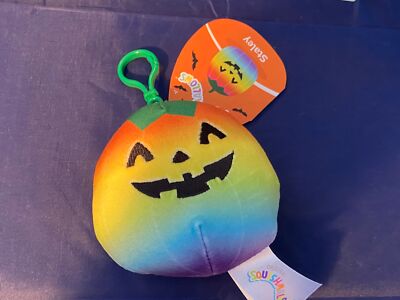 Staley The Jack O Lantern Clip Squishmallows 3.5'' Kelly Toys 2022 NWT Pumpkin