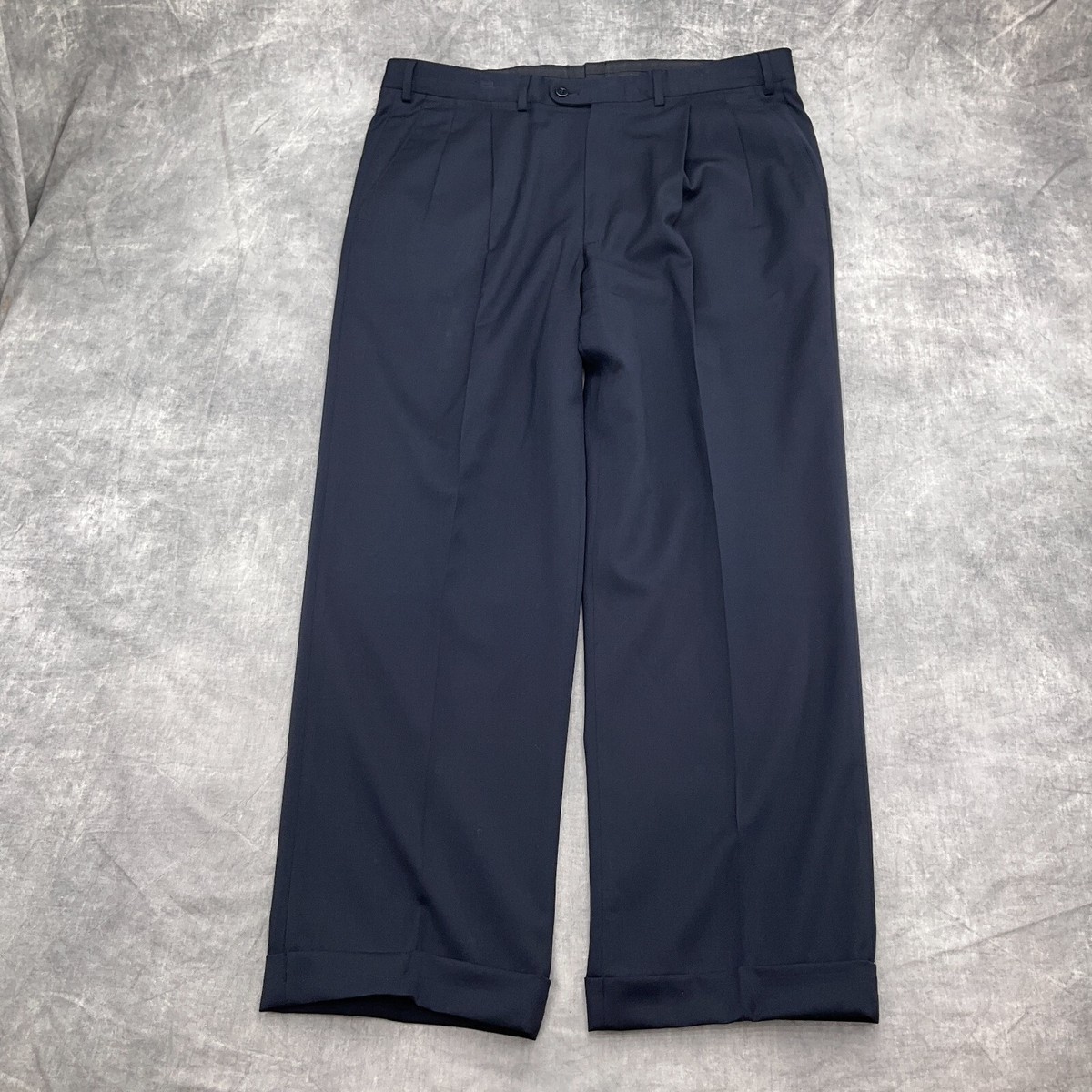 Ermenegildo Zegna vintage slacks 48 ネイビー Vintage Ermenegildo Zegna Pants Men's Size 48 Dark Blue | eBay