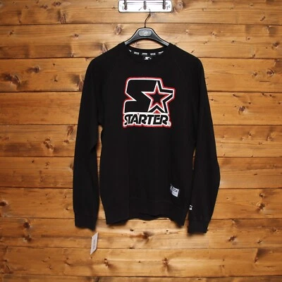 Felpa Starter Homme Noir En Coton Made In Italy Taille L Occasion (Cod.EBAY1488) - Photo 1/3