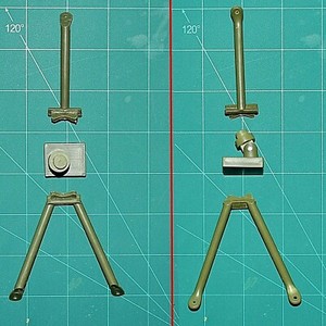 Action Man Vintage Palitoy 3 Part Tripod For Belt Feed Machine Gun c1973-74 Action Man Vintage Palitoy 3 Part Tripod For Belt Feed Machine Gun c1973-74