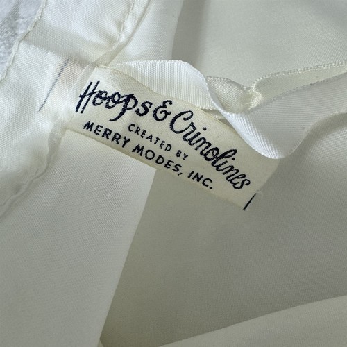 Merry Modes Hoops & Crinolines Wedding Dress Half Slip Petticoat Vintage 1960s - Picture 5 of 5