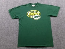 Vintage Green Bay Packers Shirt Adult Large Team Logo Graphic Crew Neck