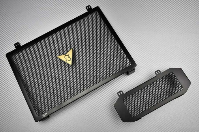 Grille radiateur Ducati Hypermotard 939 SP AVDB en aluminium noir haut de gamme