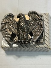 Vintage belt buckle 1982 Avon magestic Eagle w original box mint 