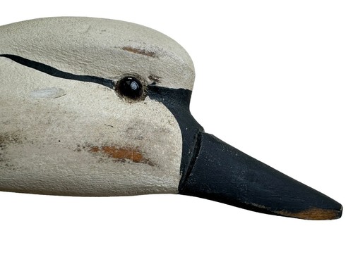 VINTAGE JJ DECOY SWAN/GOOSE DECOY SOLID WOOD HAND CARVED ARTIST SIGNED FRAN - Picture 5 of 11