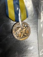 United States Navy Expeditions For Service Miniature Medal by No-Shine Insignia