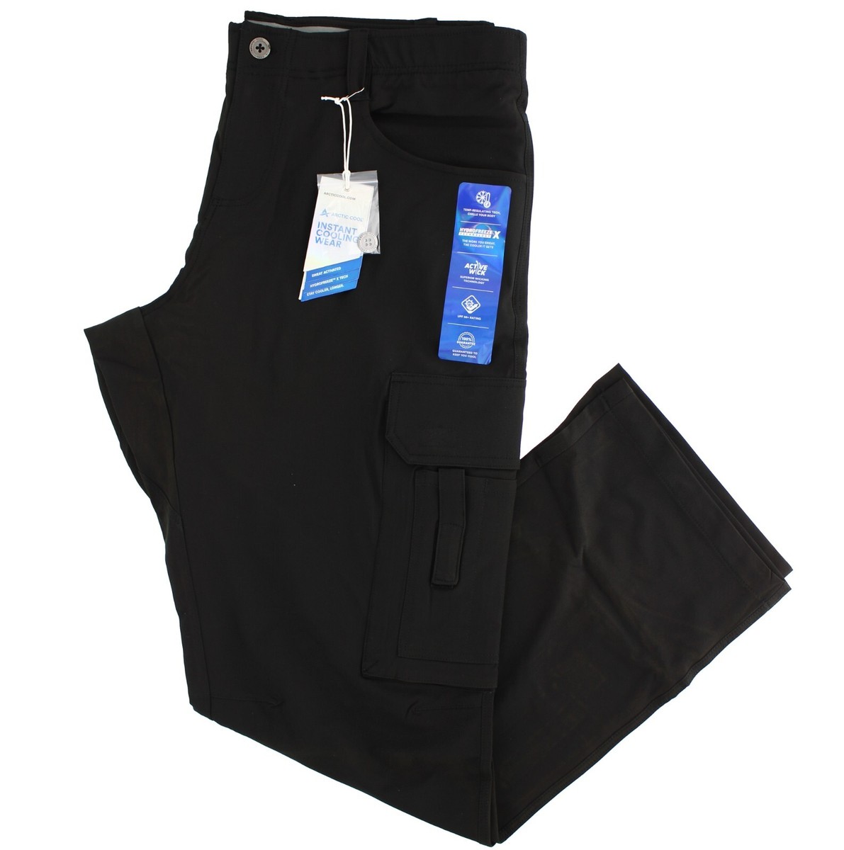 Arctic Cool Men's Cargo Pants, Instant Cooling Stretch