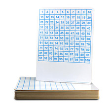 Flipside Products 9 X 12 Two Sided Dry Erase Board Hundreds Grid Learn To Count