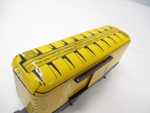 Marx 555 Boxcar B and O 384299 Rare Yellow Litho 4W Prewar O gauge X6798 - Picture 6 of 8