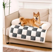 Funny Fuzzy Dog Couch Cover Protector Medium Black Pet Sofa Furniture Cover