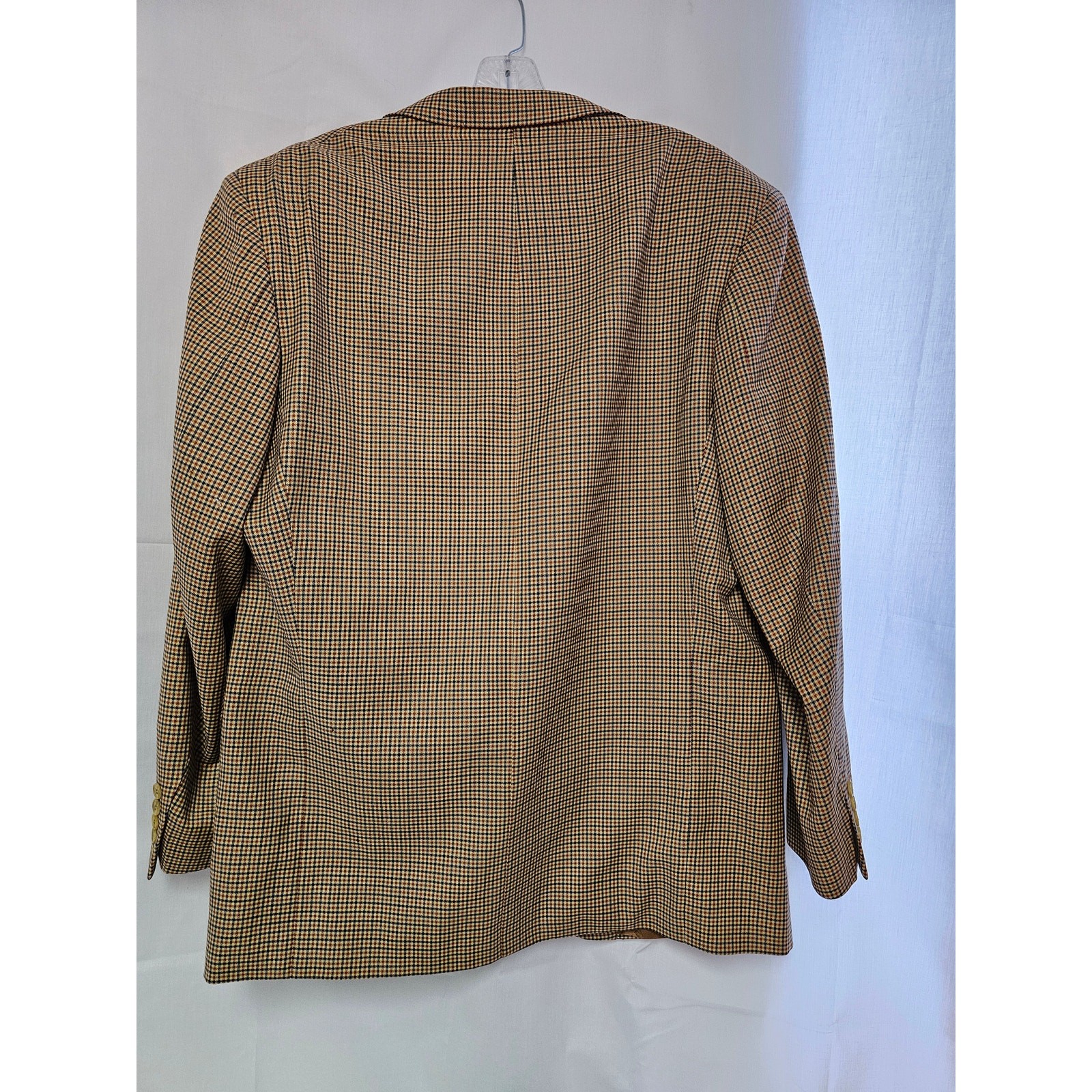 Vintage Christian Dior Monsieur Checkered Blazer Jacket Wool Silk Size L Men's image 10
