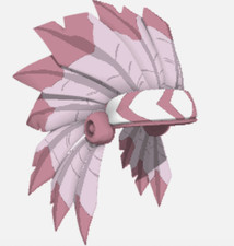 Animal Jam Classic Light Pink Headdress READ DESCRIPTION 